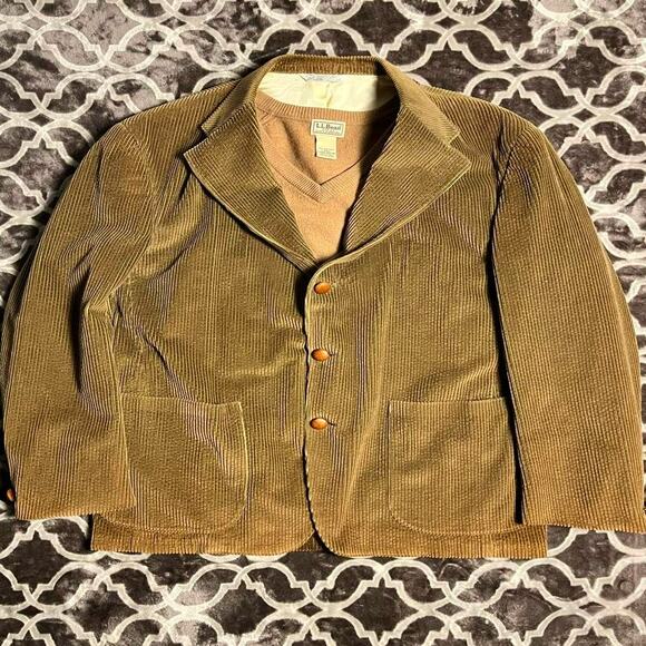 Vintage Gant Corduroy Blazer Men's 46 3-Button Single Breasted Thick Cords Chore